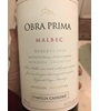 Familia Cassone Obra Prima Reserve Malbec 2014